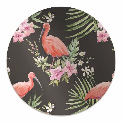 Tapete para escritório Flamingo preto
