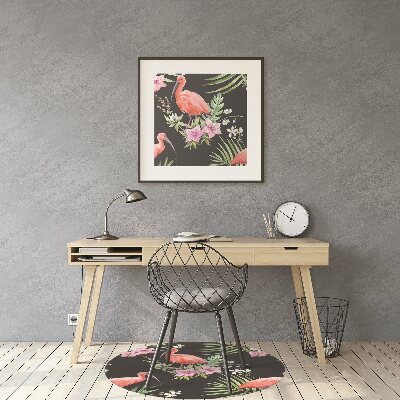 Tapete para escritório Flamingo preto