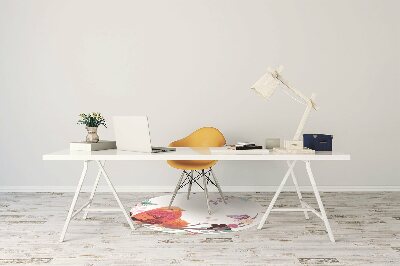 Tapete para cadeira de escritório Pássaros em um galho