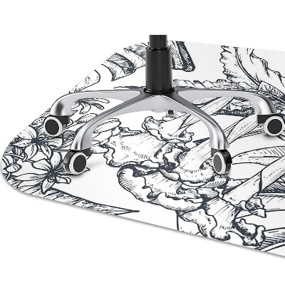 Tapete para escritório pássaros desenhados