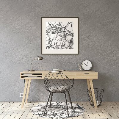 Tapete para escritório pássaros desenhados