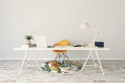Tapete para cadeira de escritório Aves exóticas
