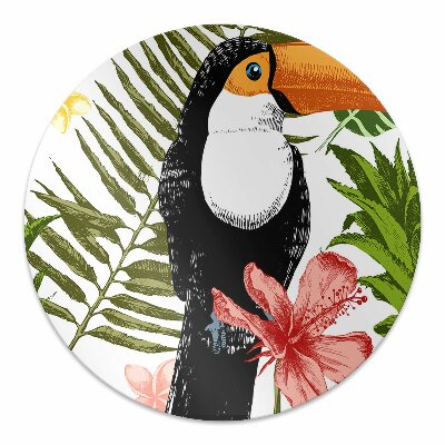 Tapete para cadeira de escritório Tucano e Abacaxi
