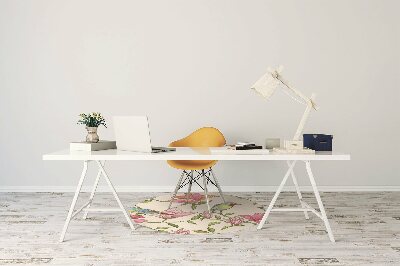 Tapete para escritório Flores e Pássaros