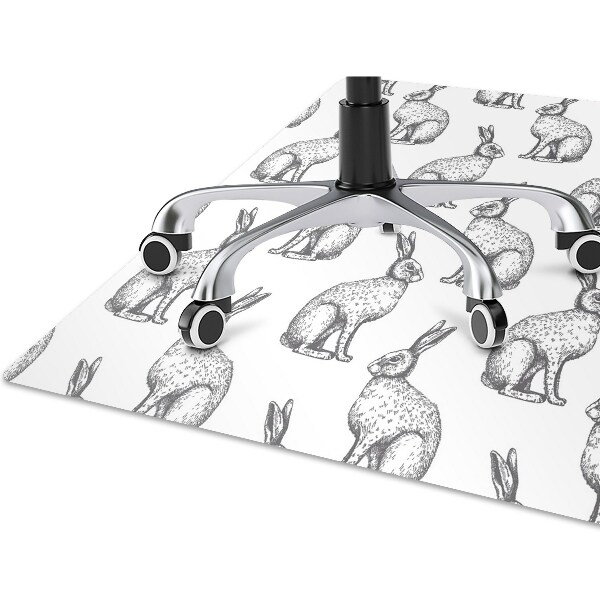 Tapete escritório coelhos brancos