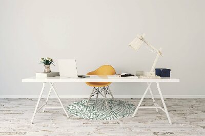Tapete para cadeira de escritório Folhas de água
