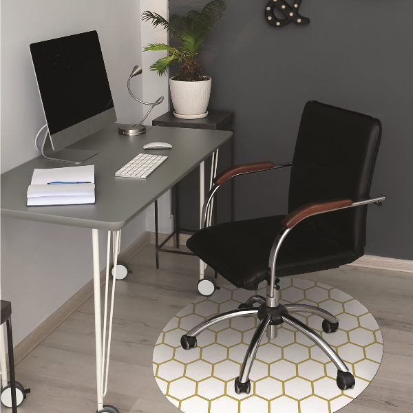 Tapete para escritório Favo de mel