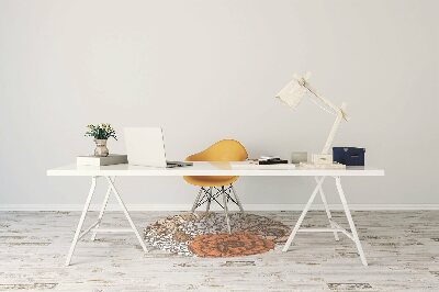 Tapete para cadeira de escritório Rosas laranjas