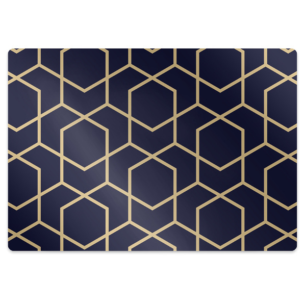 Tapete para escritório Padrão dourado