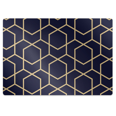 Tapete para escritório Padrão dourado