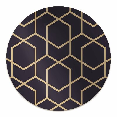 Tapete para escritório Padrão dourado