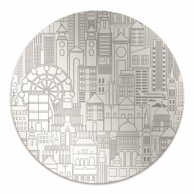 Tapete para escritório Cidade esboçada