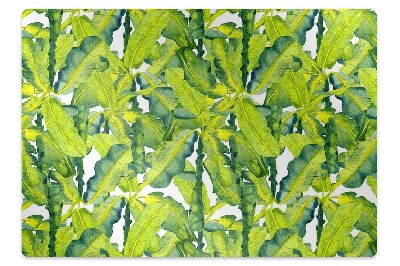 Tapete escritório Folhas de aquarela