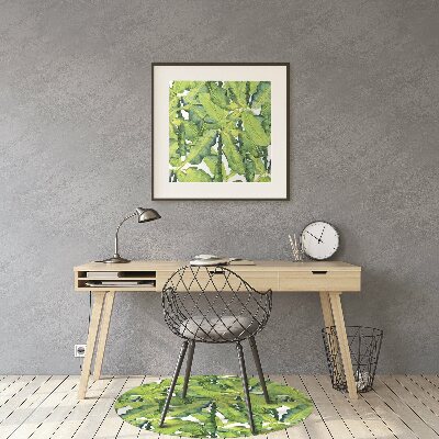 Tapete escritório Folhas de aquarela