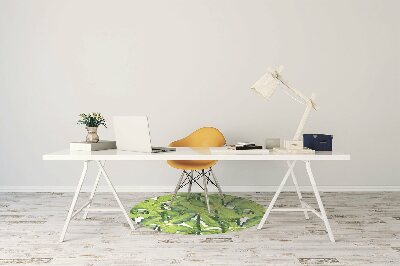 Tapete escritório Folhas de aquarela