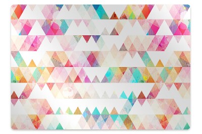 Tapete para cadeira de escritório Geometria do arco-íris