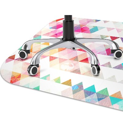 Tapete para cadeira de escritório Geometria do arco-íris