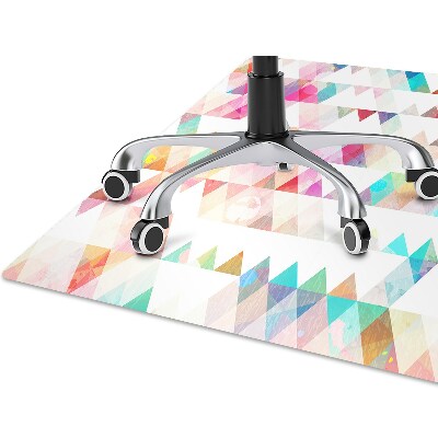 Tapete para cadeira de escritório Geometria do arco-íris