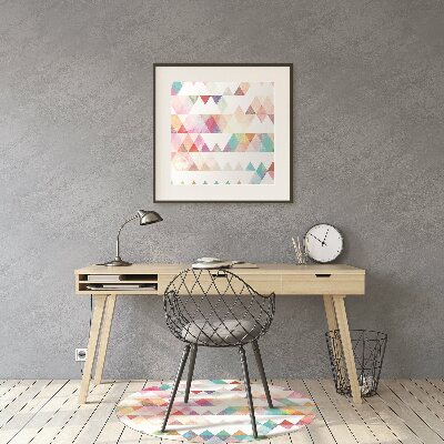 Tapete para cadeira de escritório Geometria do arco-íris