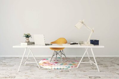 Tapete para cadeira de escritório Geometria do arco-íris