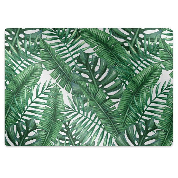 Tapete para cadeira de escritório Folha de Monstera