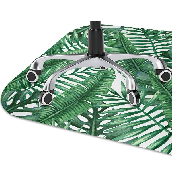 Tapete para cadeira de escritório Folha de Monstera