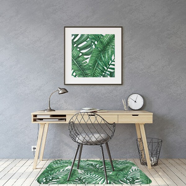 Tapete para cadeira de escritório Folha de Monstera