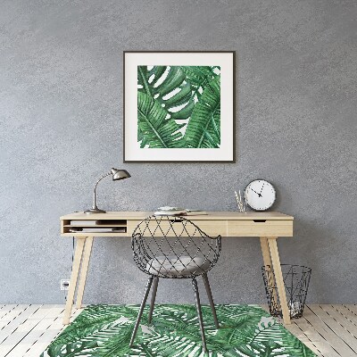 Tapete para cadeira de escritório Folha de Monstera