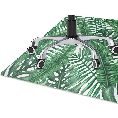 Tapete para cadeira de escritório Folha de Monstera