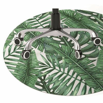 Tapete para cadeira de escritório Folha de Monstera