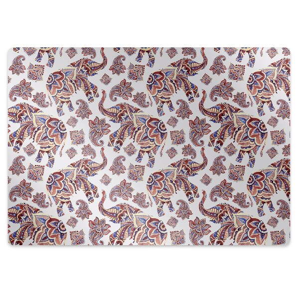 Tapete para cadeira de escritório Elefante Paisley