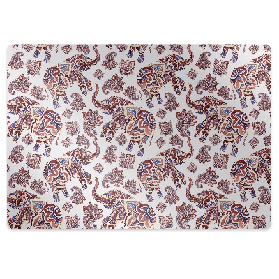Tapete para cadeira de escritório Elefante Paisley