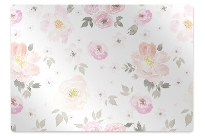 Tapete para cadeira de escritório Padrão floral