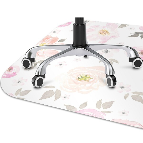 Tapete para cadeira de escritório Padrão floral