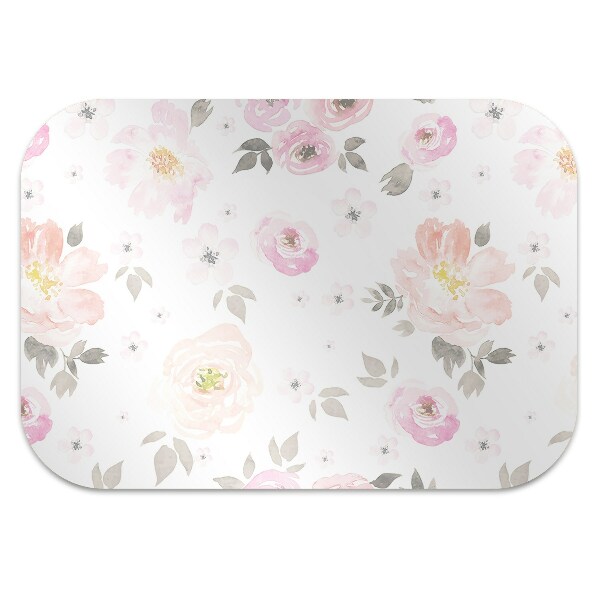 Tapete para cadeira de escritório Padrão floral