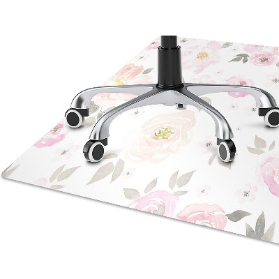 Tapete para cadeira de escritório Padrão floral