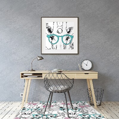 Tapete escritório Girafa hipster