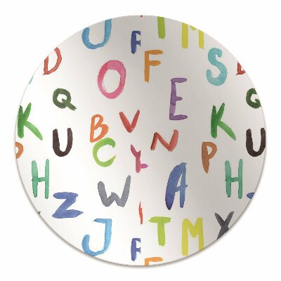 Tapete para cadeira de escritório Letras coloridas