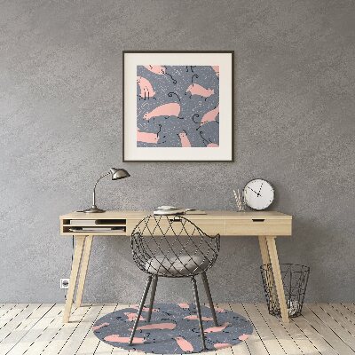 Tapete escritório Gatos de desenho animado