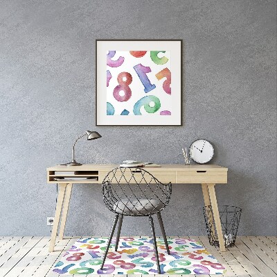 Tapete para escritório Letras coloridas