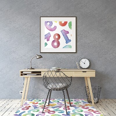 Tapete para escritório Letras coloridas