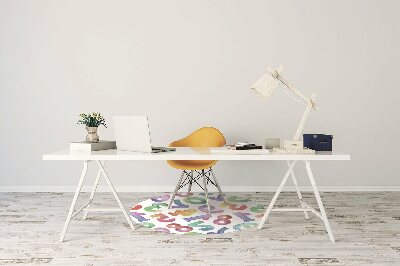 Tapete para escritório Letras coloridas