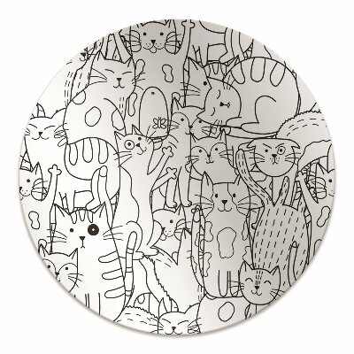 Tapete escritório Gatos Rabiscados
