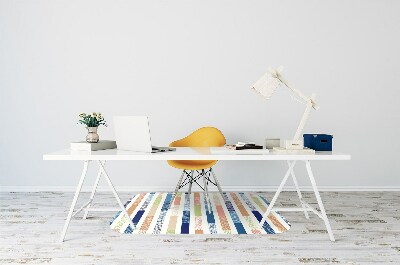 Tapete para escritório Listras coloridas