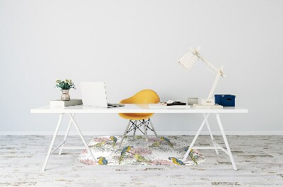 Tapete escritório Papagaio e flores