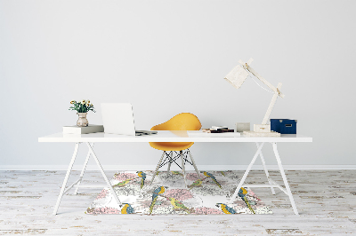 Tapete escritório Papagaio e flores