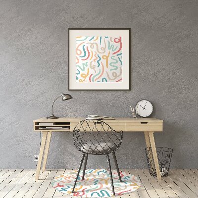 Tapete para cadeira de escritório Caligrafia
