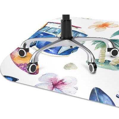 Tapete para cadeira de escritório Praia do Surfista