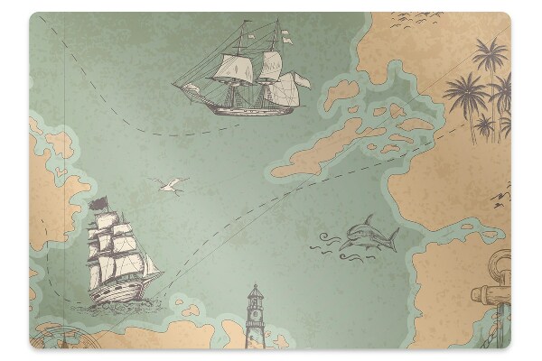 Tapete para escritório Mapa do Tesouro