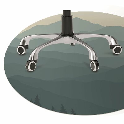 Tapete para cadeira de escritório Montanhas da Floresta